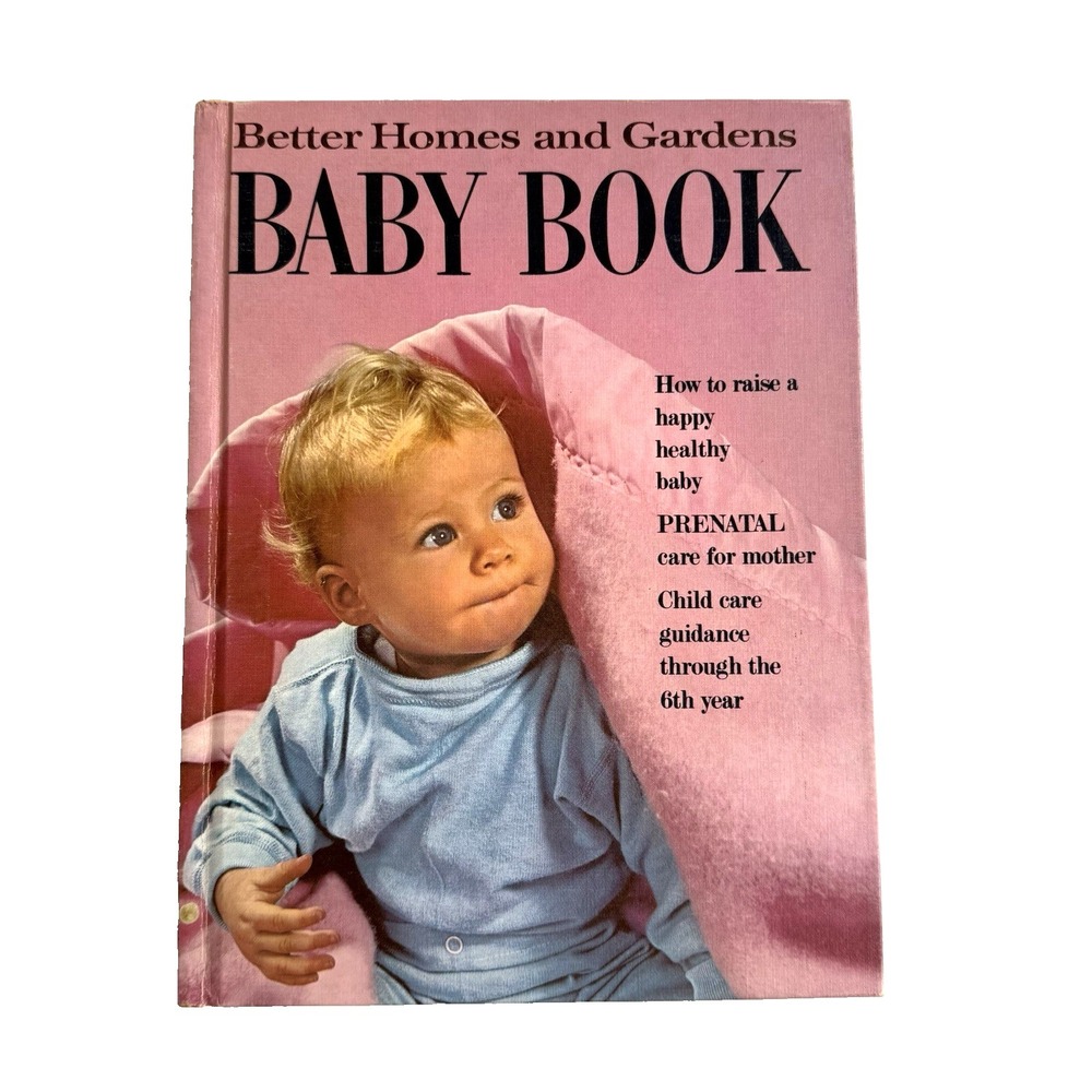 Vtg Baby Record Book Better Home Garden Hardback MCM Movie Photo Prop Maternity